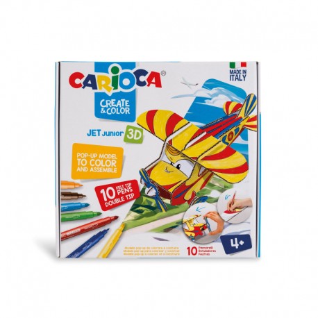 Set articole creative CARIOCA Create & Color - JET JUNIOR 3D