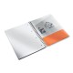 Caiet de birou LEITZ WOW, PP, A4, 80 coli, cu spira, dictando, alb