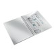 Caiet de birou LEITZ WOW, PP, A4, 80 coli, cu spira, matematica, alb
