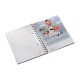 Caiet de birou LEITZ WOW, PP, A5, 80 coli, cu spira, dictando, albastru