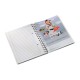 Caiet de birou LEITZ WOW, PP, A5, 80 coli, cu spira, dictando, turcoaz