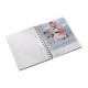 Caiet de birou LEITZ WOW, PP, A5, 80 coli, cu spira, dictando, roz