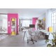 Caiet de birou LEITZ WOW, PP, A5, 80 coli, cu spira, dictando, roz
