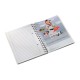 Caiet de birou LEITZ WOW, PP, A5, 80 coli, cu spira, dictando, mov