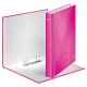 Caiet mecanic LEITZ WOW, carton laminat, A4, mecanism 2DR, inel 25 mm, roz