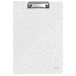 Clipboard LEITZ WOW, dublu, polyfoam, A4, 100 coli, alb