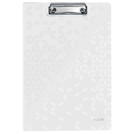 Clipboard LEITZ WOW, dublu, polyfoam, A4, 100 coli, alb