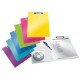 Clipboard LEITZ WOW, dublu, polyfoam, A4, 100 coli, alb