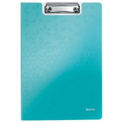 Clipboard LEITZ WOW, dublu, polyfoam, A4, 100 coli, turcoaz