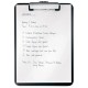 Clipboard LEITZ WOW, simplu, PS, A4, 100 coli, negru