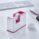 Dispenser banda adeziva LEITZ WOW, PS, banda inclusa, culori duale, alb-roz