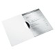 Dosar cu clip LEITZ WOW ColorClip, PP, A4, 30 coli, alb