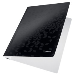 Dosar cu sina LEITZ WOW, carton laminat, A4, 250 coli, negru