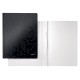 Dosar cu sina LEITZ WOW, carton laminat, A4, 250 coli, negru
