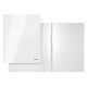 Dosar cu sina LEITZ WOW, carton laminat, A4, 250 coli, alb