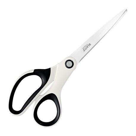 Foarfece pentru birou LEITZ Wow Titanium, 205 mm - alb metalizat
