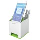 Suport instrumente de scris Leitz WOW, PS, cu amplificare sunet, culori duale, alb-verde