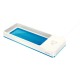 Suport organizator birou LEITZ Wow cu incarcator prin inductie - albastru metalizat/alb
