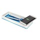 Suport organizator birou LEITZ Wow cu incarcator prin inductie - albastru metalizat/alb