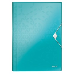 Mapa tip proiect LEITZ WOW, PP, A4, 250 coli, turcoaz