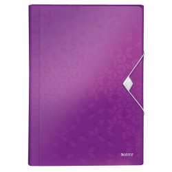 Mapa tip proiect LEITZ WOW, PP, A4, 250 coli, mov