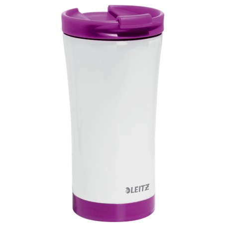 Cana pentru birou Leitz WOW, otel inoxidabil, 380 ml, mov