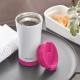Cana pentru birou Leitz WOW, otel inoxidabil, 380 ml, roz