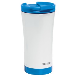 Cana pentru birou Leitz WOW, otel inoxidabil, 380 ml, albastru