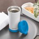Cana pentru birou Leitz WOW, otel inoxidabil, 380 ml, albastru