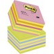 Cub notite autoadezive Post-it Lollipop neon, 76 x 76 mm, 450 file, galben/roz/portocaliu/verde neon