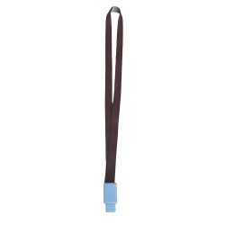 Lanyard textil, 15mm latime,clip retractabil, KEJEA - cafeniu