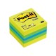 Minicub notite autoadezive Post-it, 51 x 51 mm, 400 file, galben/verde