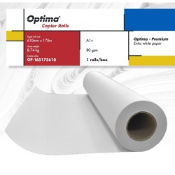 Rola copiator A1+, 80gr, 610mm x 175m, Optima - Premium