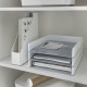 Suport vertical Leitz WOW, pentru documente, PS, A4, culori duale, alb-gri