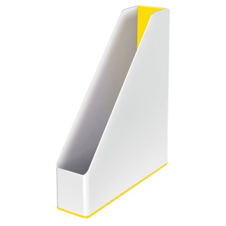 Suport vertical Leitz WOW, pentru documente, PS, A4, culori duale, alb-galben