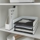 Suport vertical Leitz WOW, pentru documente, PS, A4, culori duale, alb-negru