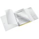 Mapa cu separatoare Leitz WOW, PP, A4, 12 separatoare, 200 coli, galben