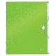 Mapa cu separatoare Leitz WOW, PP, A4, 12 separatoare, 200 coli, verde
