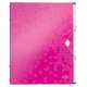 Mapa cu separatoare Leitz WOW, PP, A4, 12 separatoare, 200 coli, roz