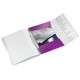 Mapa cu separatoare Leitz WOW, PP, A4, 12 separatoare, 200 coli, mov