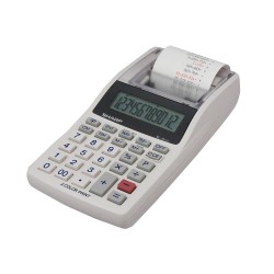 Calculator cu banda, 12 digits, SHARP EL-1611V - alb