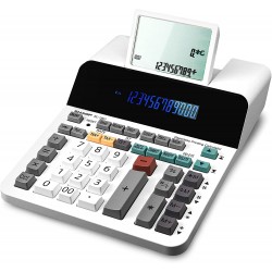 Calculator cu printare pe afisaj (fara rola hartie), 12 digits, 327 x 221 x 78 mm, SHARP EL-1901 - gri