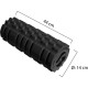 Suport pentru picioare, ergonomic, clindric cu striatii, UNILUX Roller - negru