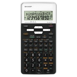 Calculator stiintific, 10 digits, 273 functii, 161x80x15mm, dual power, SHARP EL-531THWH-negru/alb