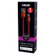 Cablu date GRIXX - 8-pin to USB Apple MFI License, impletit, lungime 1m - rosu