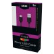 Cablu date GRIXX Optimum - Micro USB to USB, impletit, lungime 3m - negru