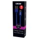 Cablu date GRIXX - Micro USB to USB, impletit, lungime 1m - albastru