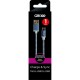 Cablu date GRIXX - Micro USB to USB, impletit, lungime 1m - albastru/alb