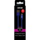 Cablu date GRIXX - Micro USB to USB, impletit, lungime 1m - albastru/alb