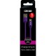 Cablu date GRIXX - Micro USB to USB, impletit, lungime 1m - mov